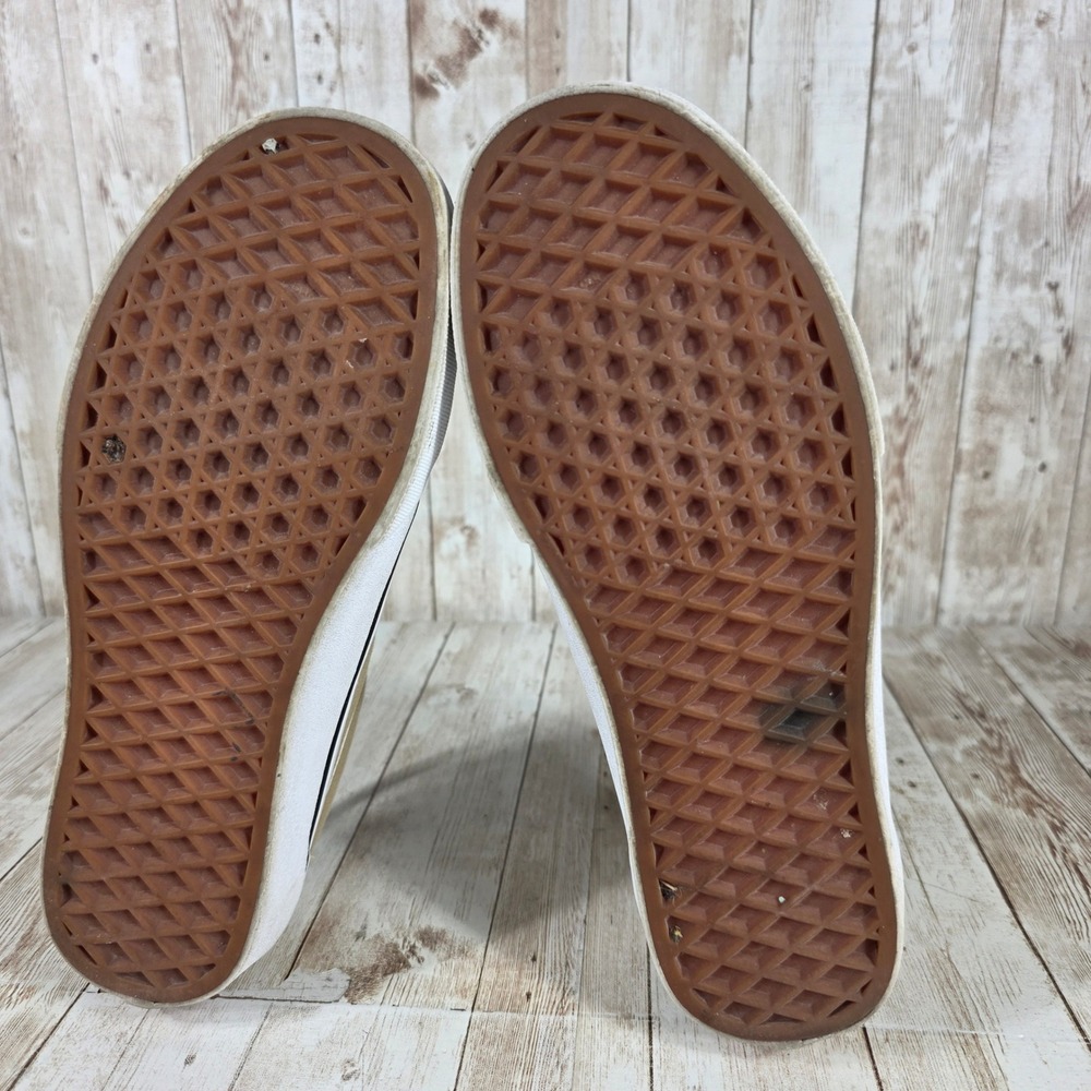 Vans Old Skool Suede Canvas Sneakers Casual Skate Shoes Tan White Women's 7 - Picture 7 of 8